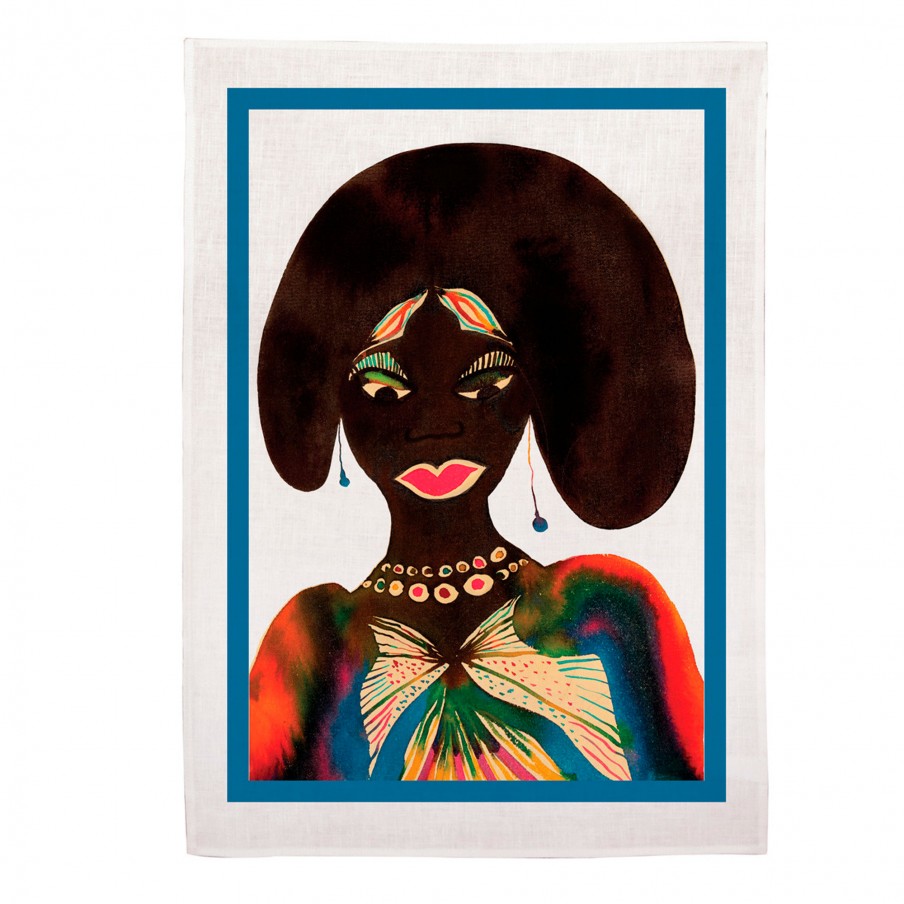 ofili-woman-tea-towel-front ofili-woman-tea-towel-front
